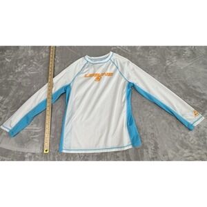 LAGUNA‎ Big Boys Surf Beat Long Sleeve Rash Guard Bright White L (14/16)